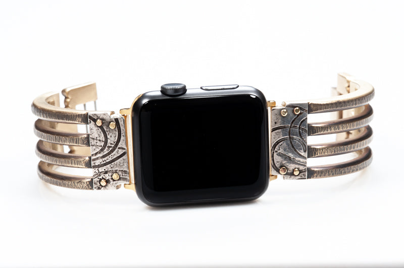 Jaffa Bridge Apple Watch Band with Silver