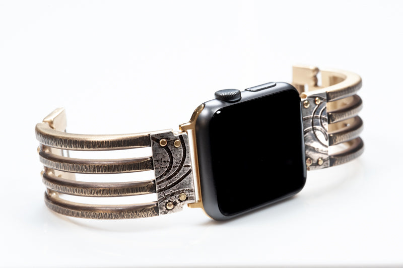 Jaffa Bridge Apple Watch Band with Silver