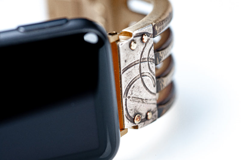 Jaffa Bridge Apple Watch Band with Silver