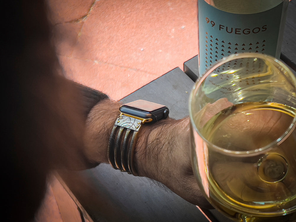 Jaffa Bridge Apple Watch Band with Silver