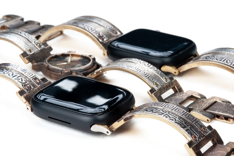Our Bard watches and Apple bands come in wide and narrow to fit your wrist and your style!