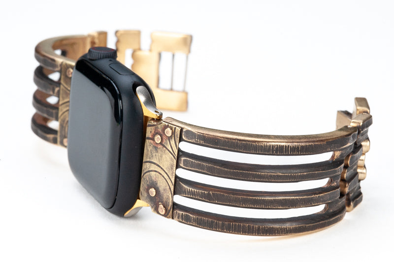 Jaffa Bridge Apple Watch Band with Brass