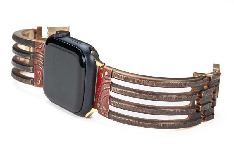 Jaffa Bridge Apple Watch Band with Red Copper