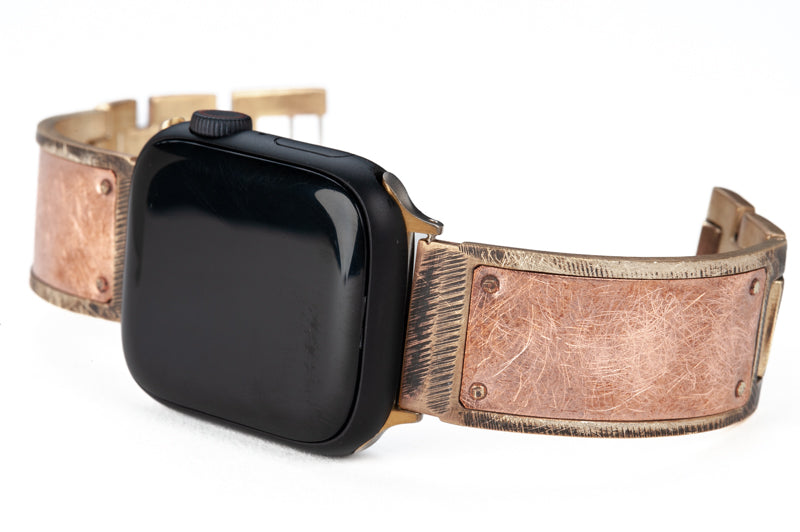 Brushed copper Apple watch band Watchcraft