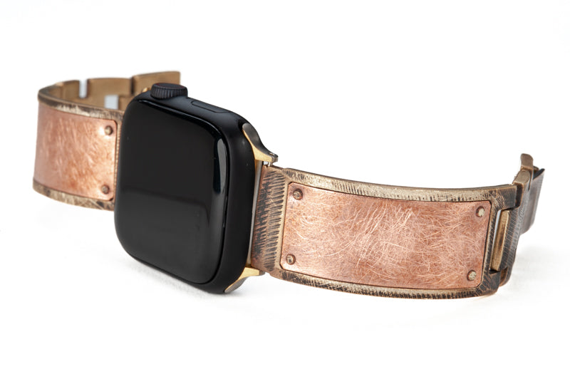 Brushed copper Apple watch band Watchcraft