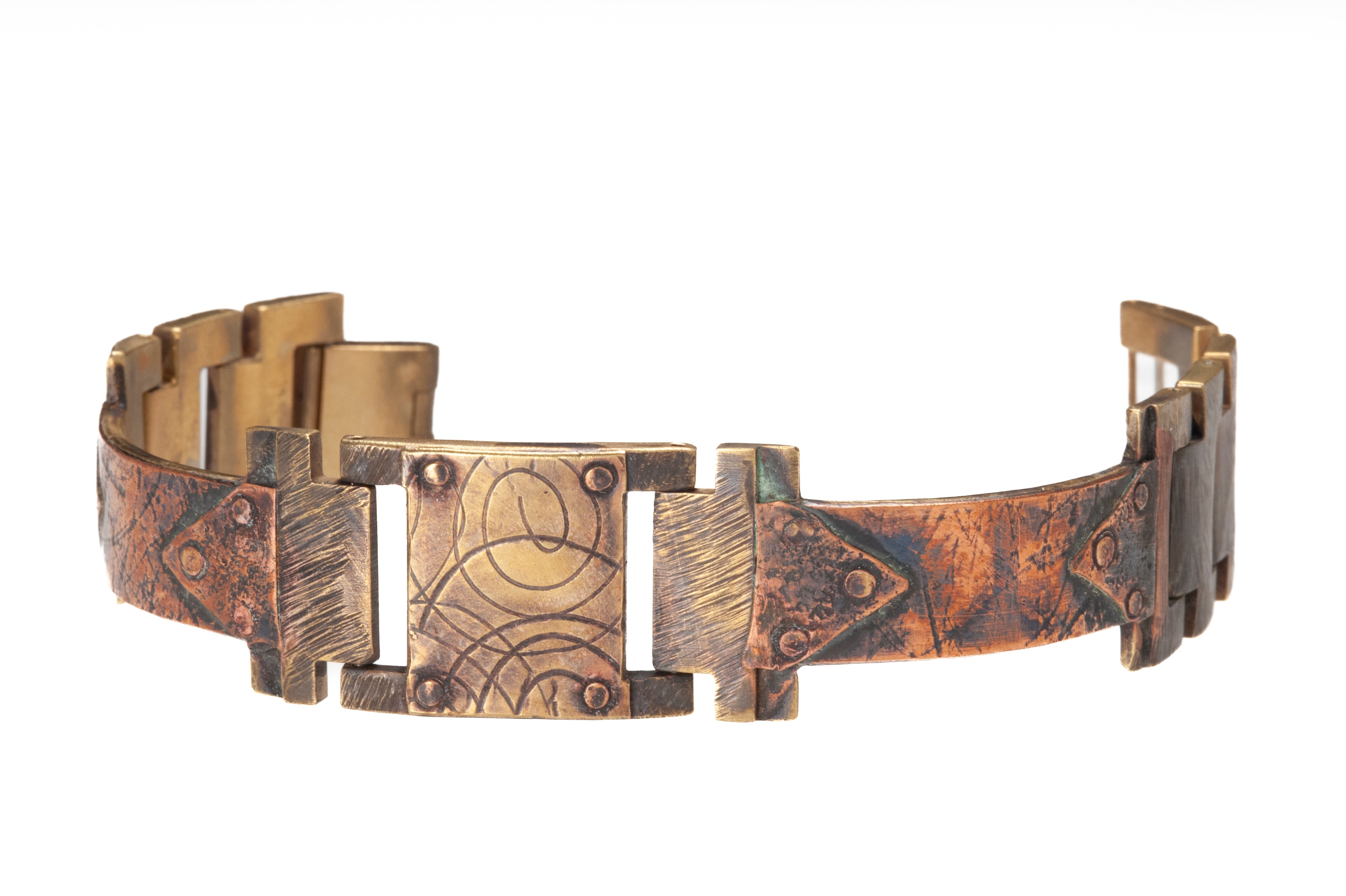 Ponte Vecchio in Copper Bracelet - Narrow