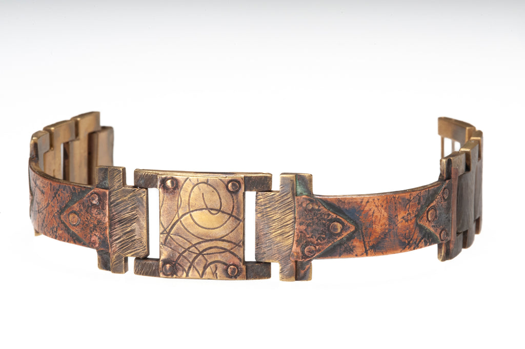Ponte Vecchio in Copper Bracelet - Narrow