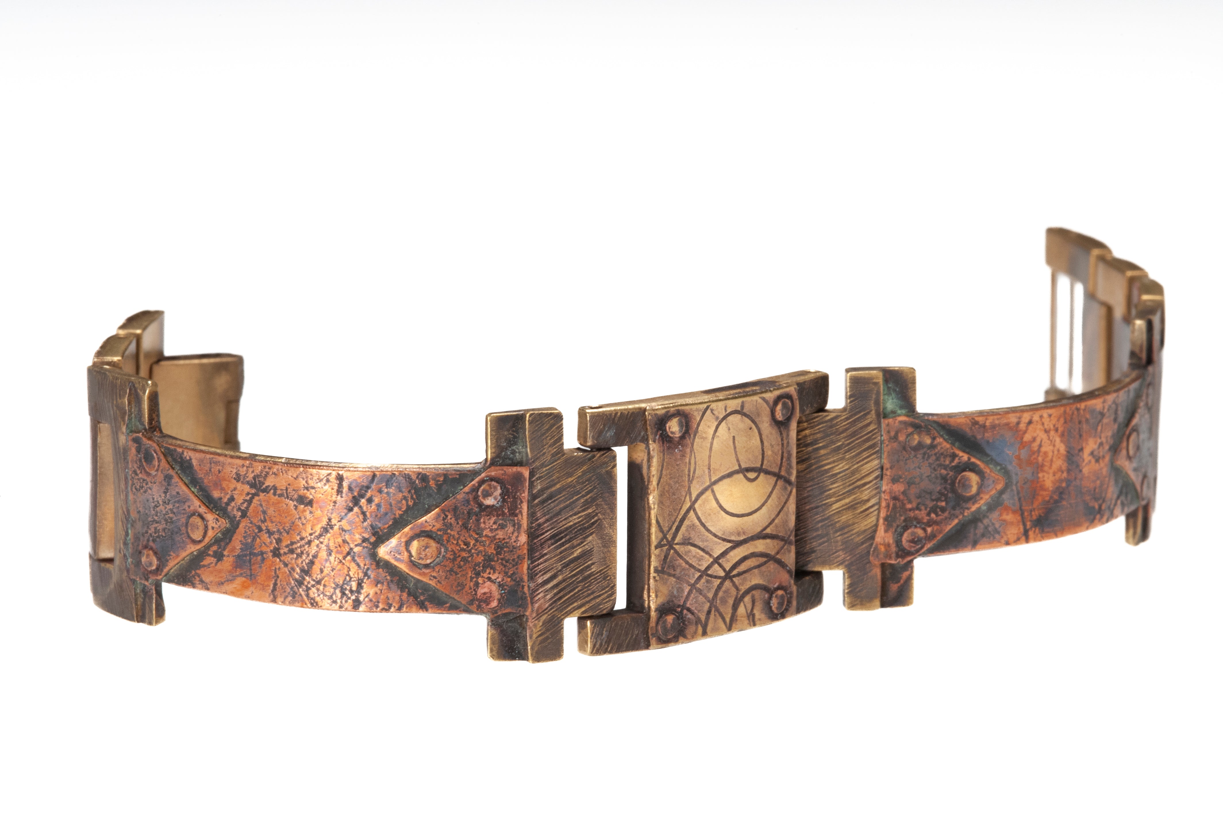 Ponte Vecchio in Copper Bracelet - Narrow