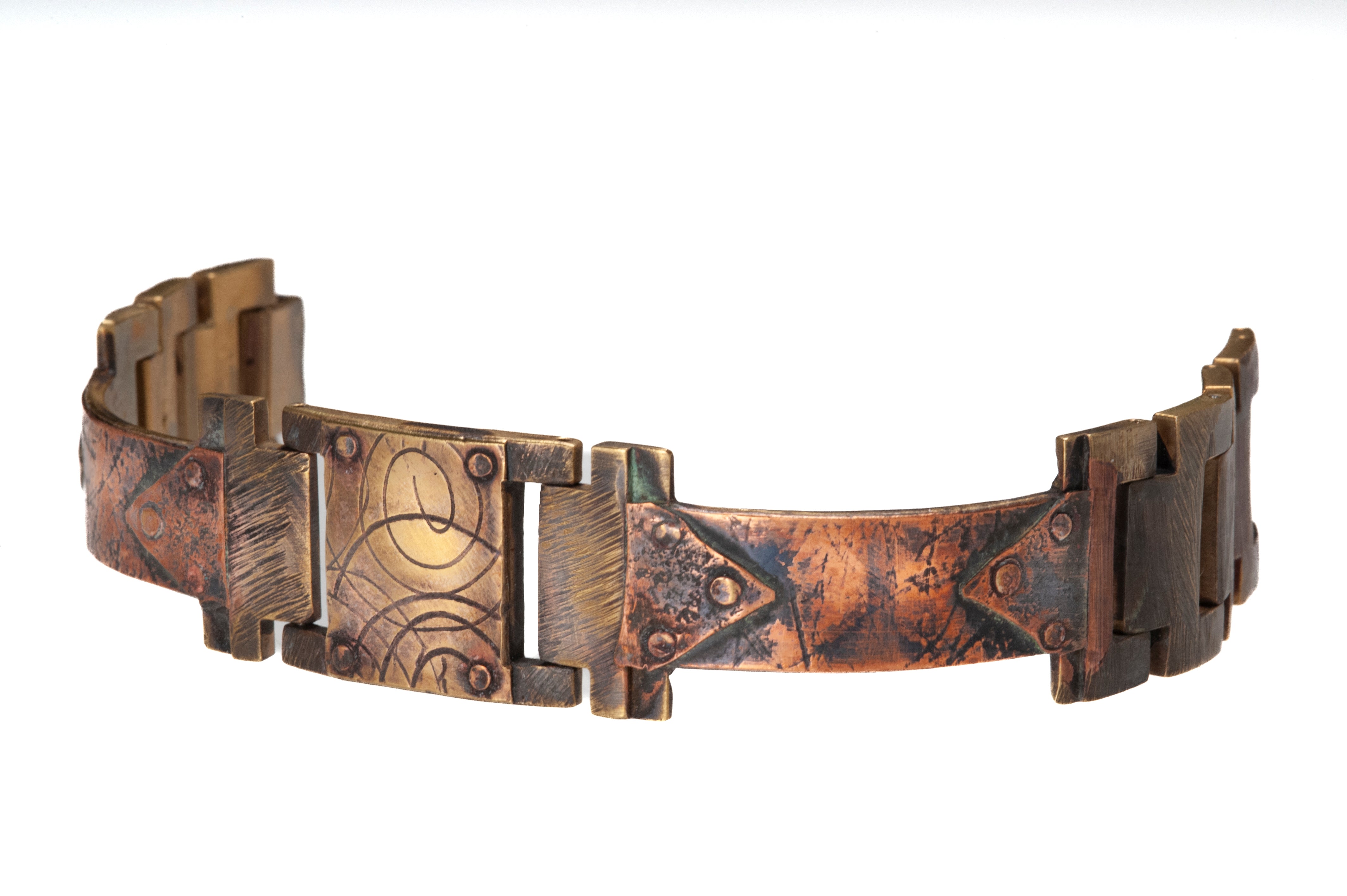 Ponte Vecchio in Copper Bracelet - Narrow