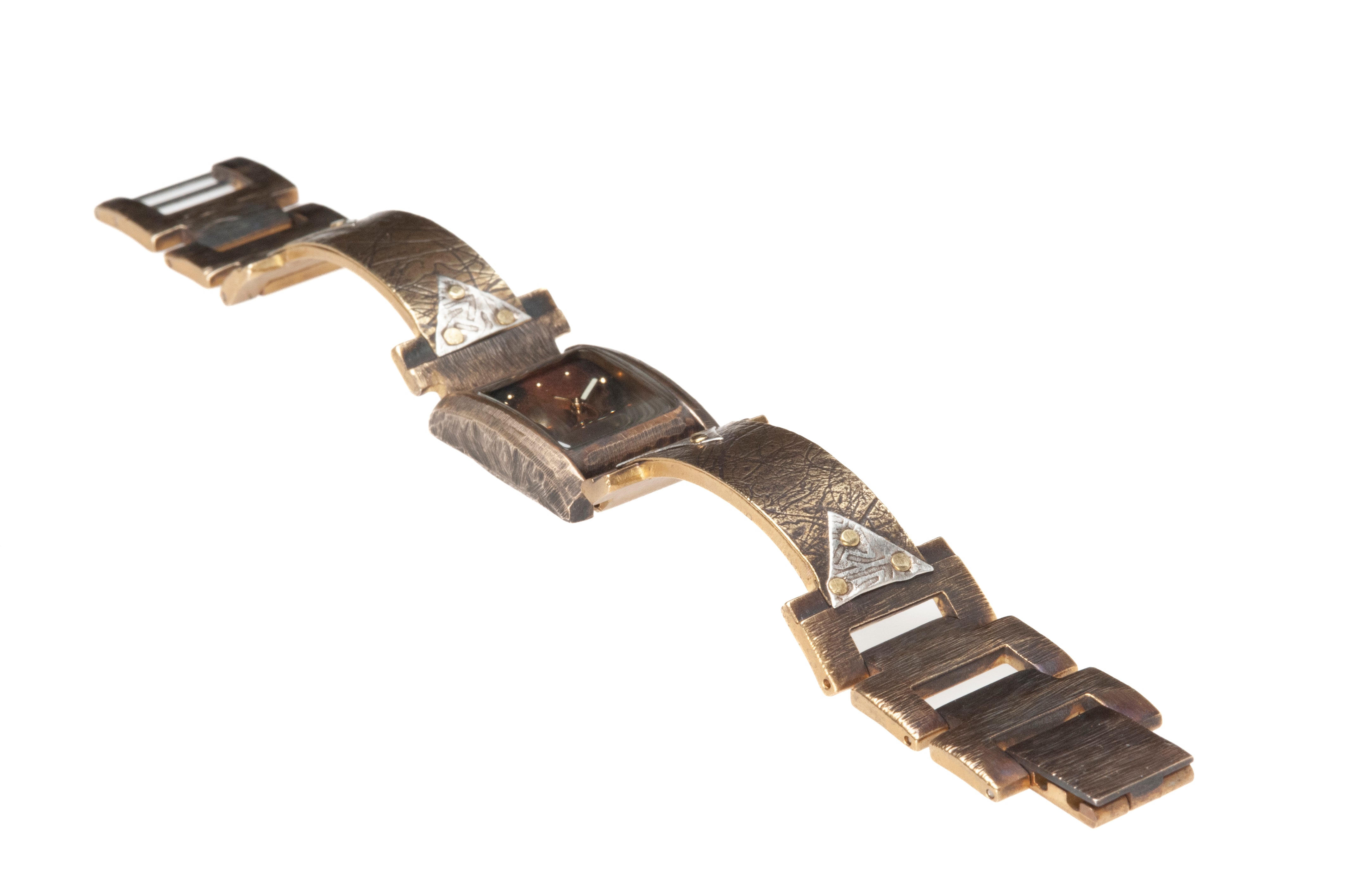 Ponte Vecchio in Brass and Silver - Narrow