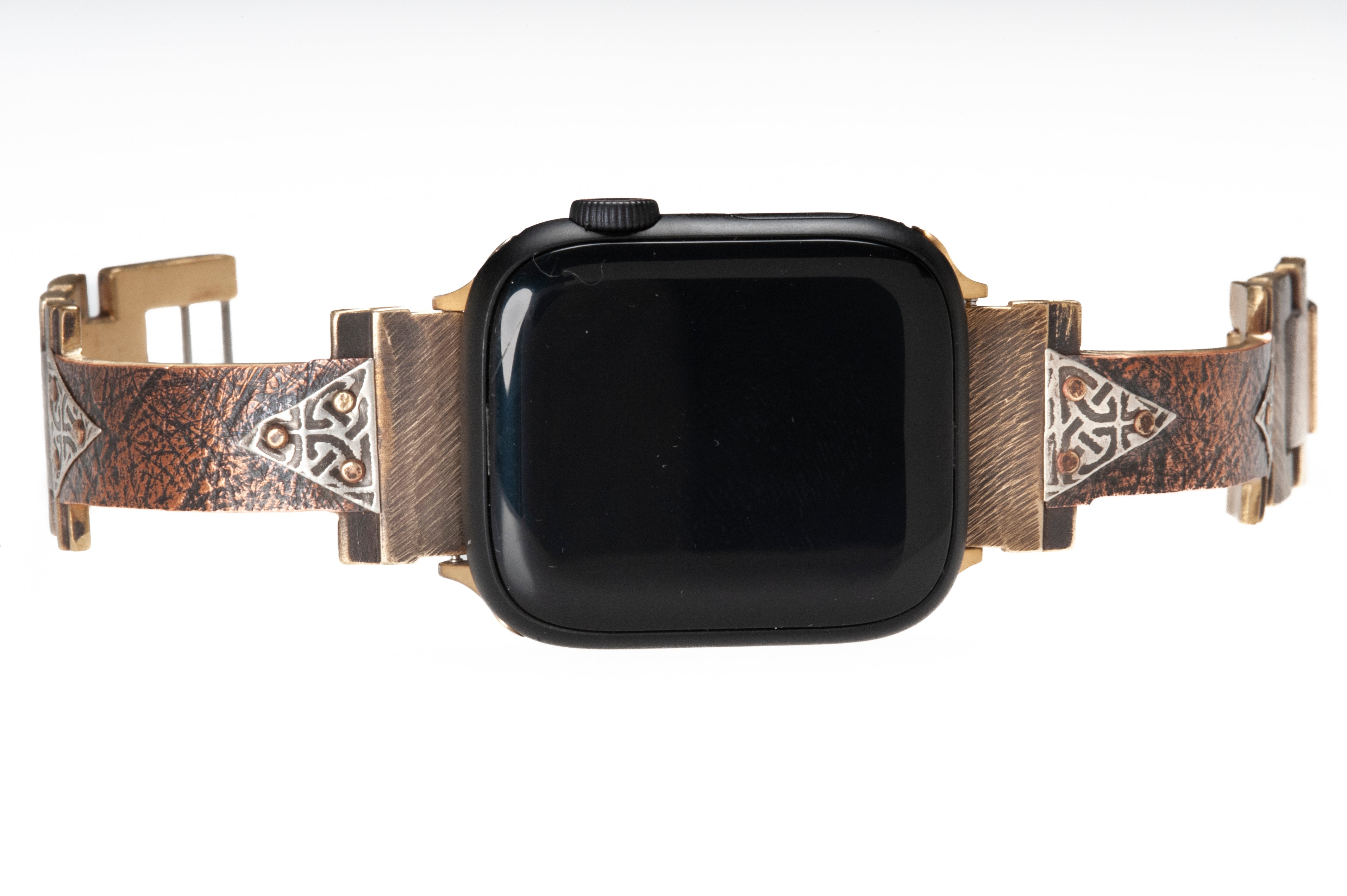 Ponte Vecchio Apple Watch Band in Copper and Silver - Narrow