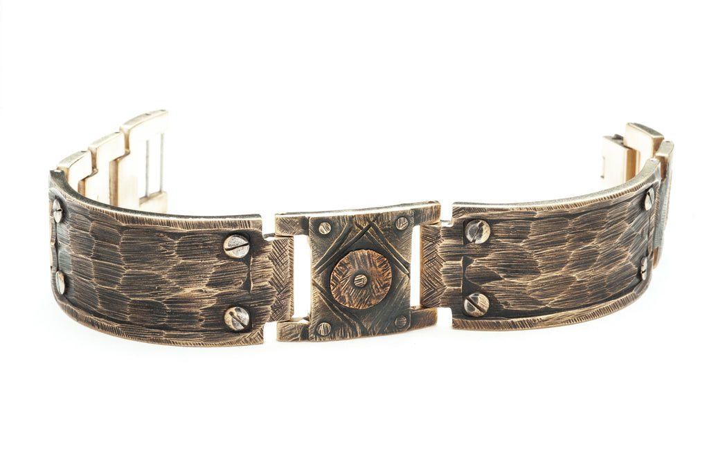 Dunes Bracelet in Brass - Wide