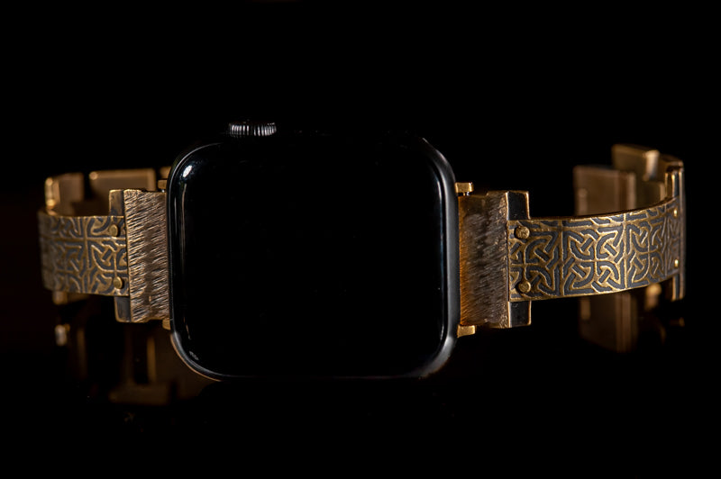 Bardini Apple Watch Band in Brass - Narrow