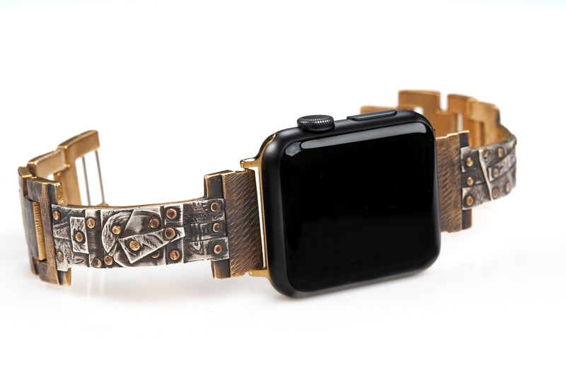 Golan Apple Watch Band in Silver - Narrow