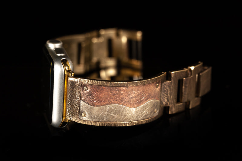 Galatea Apple Watch Band in Copper and Silver - Wide