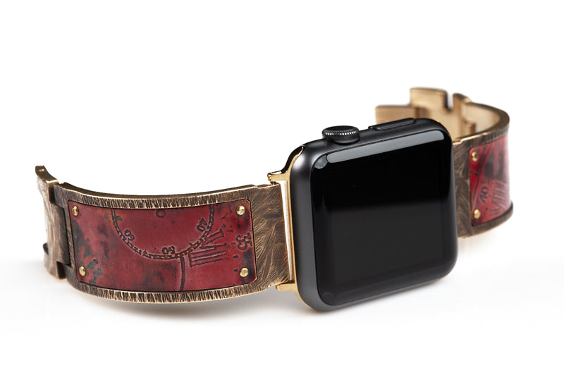 Tristan Apple Watch Band in Copper - Wide